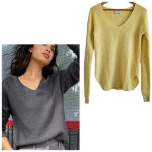Aritzia Wilfred Free Wolter sweater yellow small merino wool
